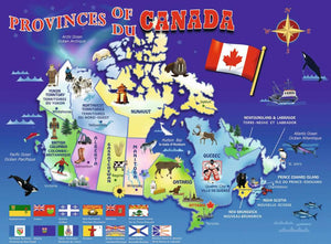 Ravensburger | Puzzle 100 PC - MAP OF CANADA #105694-8
