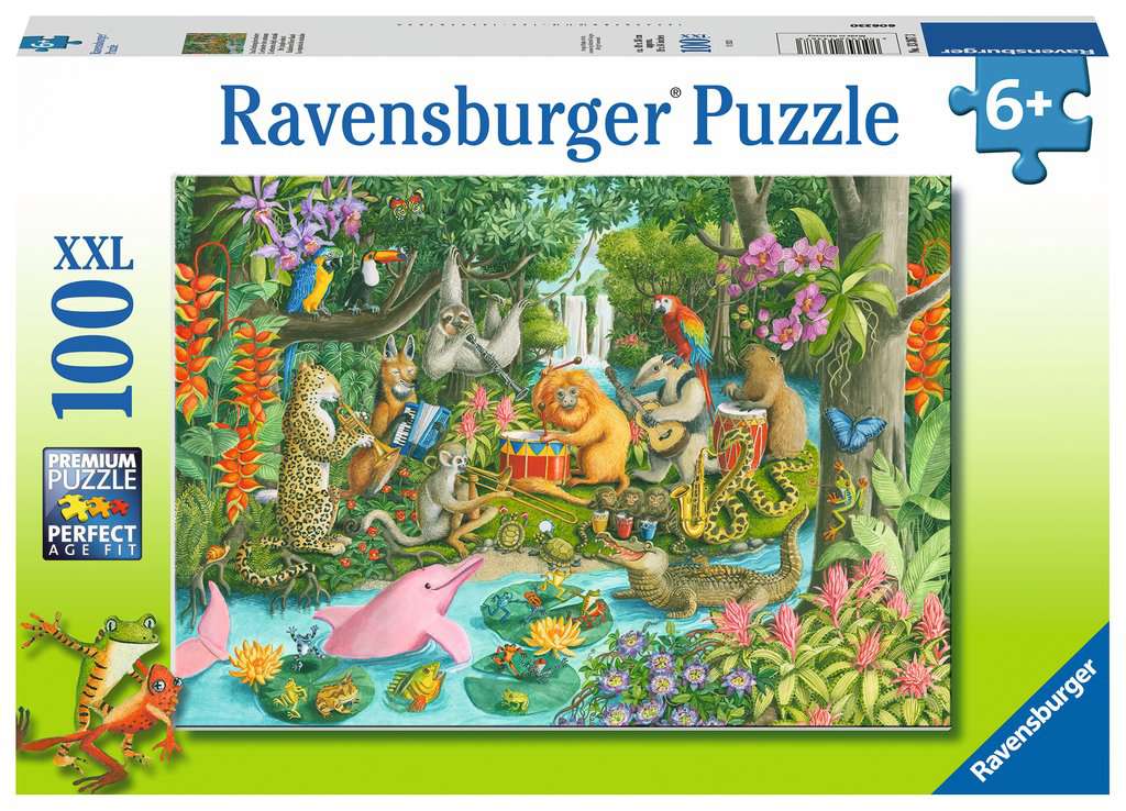 Ravensburger | Puzzle 100 PC - RAINFOREST RIVER BAND #133673-8