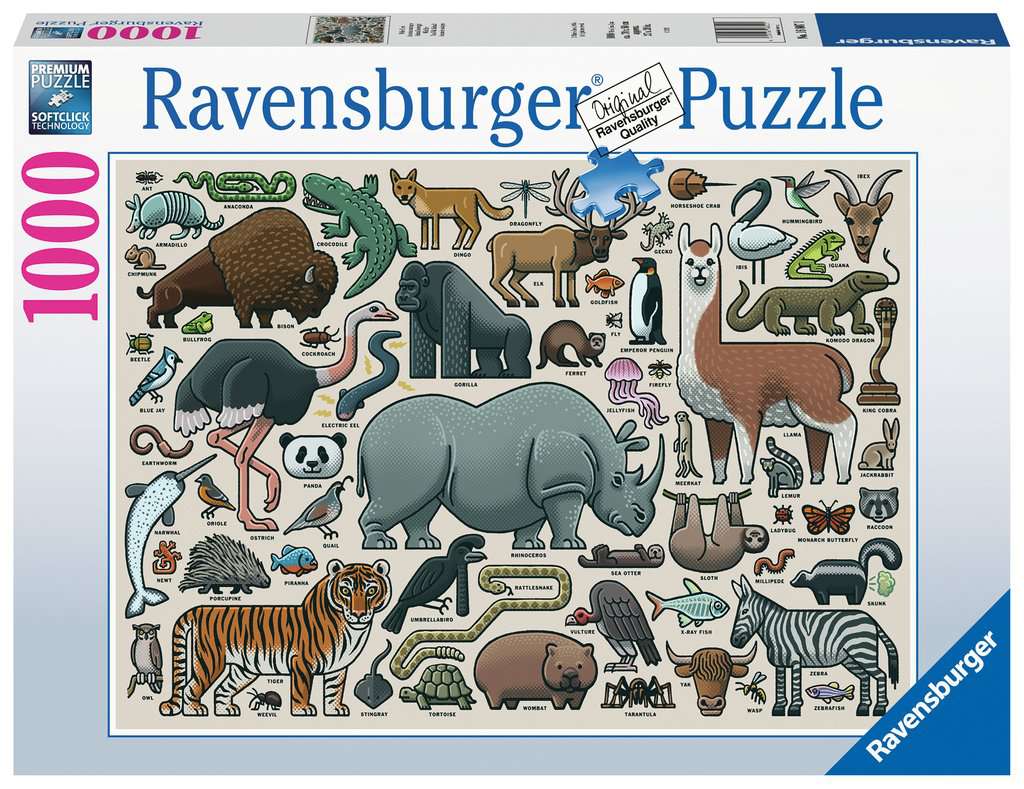 Ravensburger | Puzzle 1000 PC - YOU WILD ANIMAL #168071-8