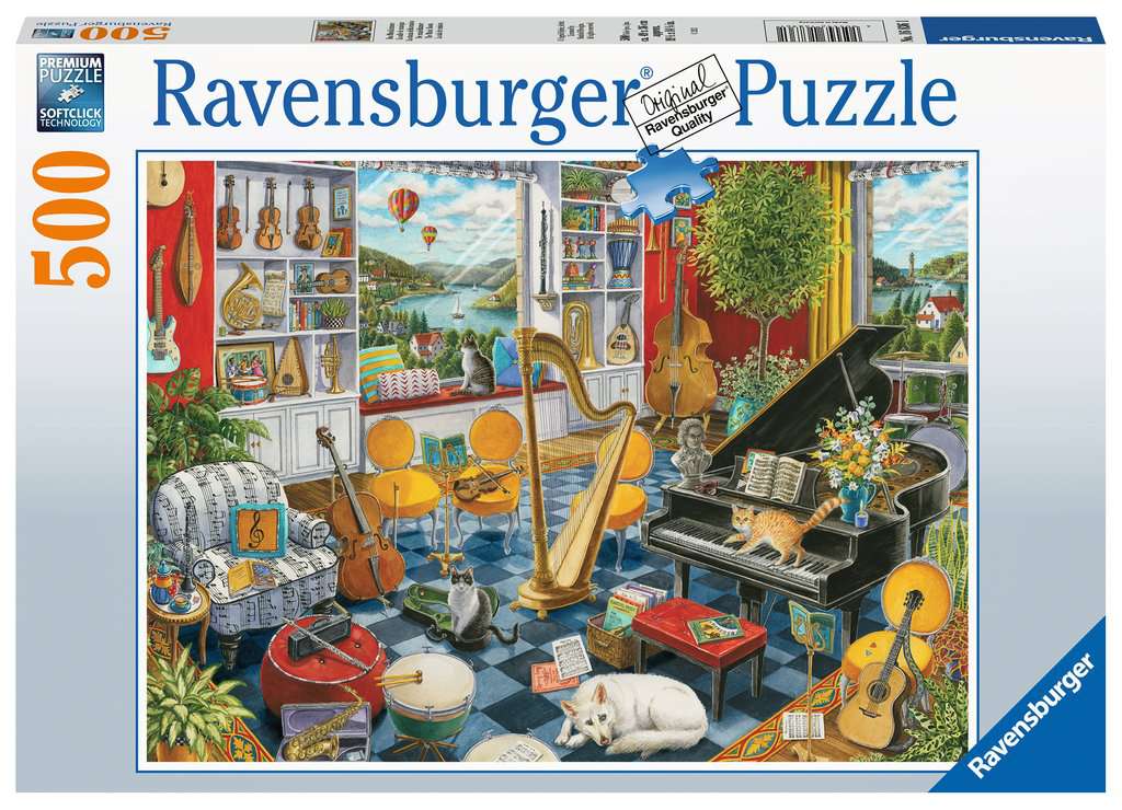 Ravensburger | Puzzle 500 PC - MUSIC ROOM #168361-8