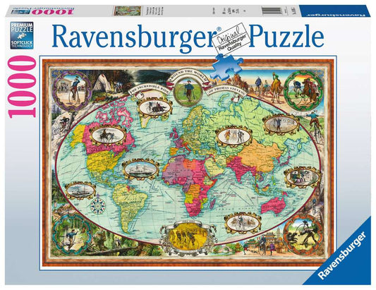 Ravensburger | Puzzle 1000 PC - BICYCLE RIDE AROUND THE WORLD #169955-8