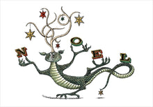 Load image into Gallery viewer, Pomegranate | Boxed Christmas Cards - GOREY DRAGON #C306