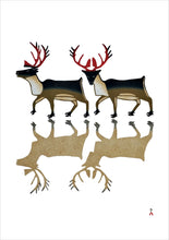 Load image into Gallery viewer, Pomegranate | Boxed Christmas Cards - POOTOOGOOK CARIBOU #