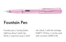 Load image into Gallery viewer, Lamy | Safari Fountain Pen (Fine) - LIGHT ROSE #L0D2F