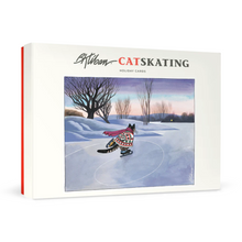 Load image into Gallery viewer, Pomegranate | Boxed Christmas Cards - KLIBAN CAT SKATING #C300