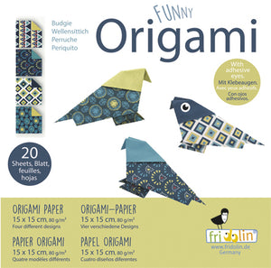 Fridolin | 15 CM FUNNY BUDGIE ORIGAMI PAPER #11320