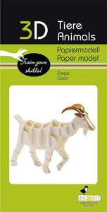 Fridolin | 3D Paper Model - GOAT #11674