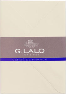 G. Lalo Vergé de France C6 Envelopes - Ivory #21416L
