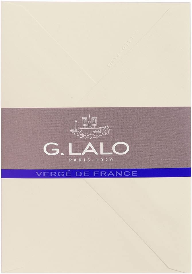 G. Lalo Vergé de France C6 Envelopes - Ivory #21416L