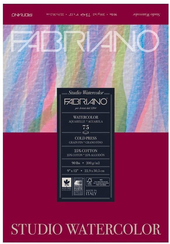 Fabriano | WATERCOLOUR COLD PRESS 8x10