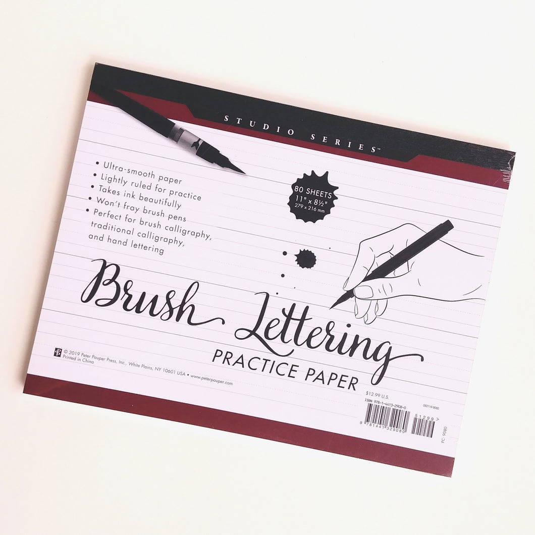 Brush Lettering Practice Paper #329080-2