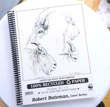 Load image into Gallery viewer, Robert Bateman Recycled Paper Sketchbook- 8.5&quot; x 11&quot;  #RP811