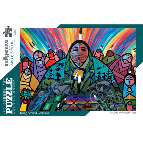 Indigenous Artists | Puzzle 1000 PC - BEING AROUND GRANDMA #POD907PZL