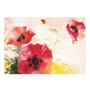 Watercolour Poppies Note Cards. #324511-2