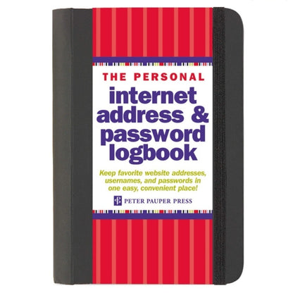 Small Internet Address & Password Logbook- Black  #303257-2